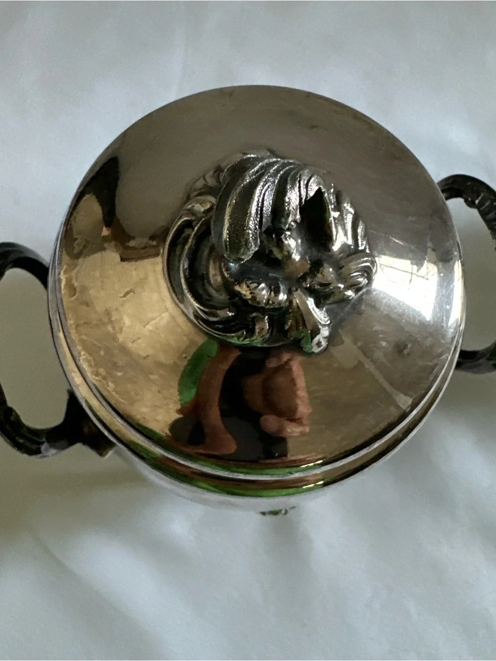 French Christofle Silver-Plated Sugar Bowl and Creamer Set